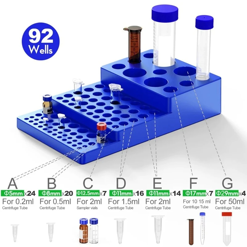 Lab Equipment - Multifunctional Test Tube Rack Vial Rack
