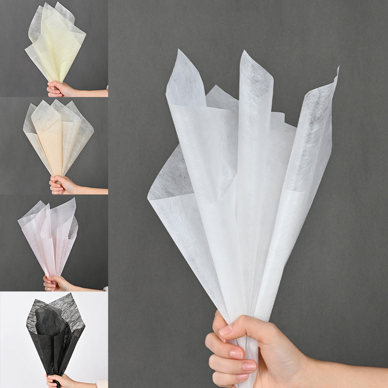 Packaging - Flower Packaging Paper Translucent Milk Cotton