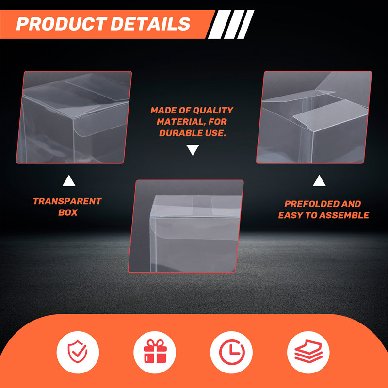 50Pcs Clear Plastic Boxes for  - Packaging review and price