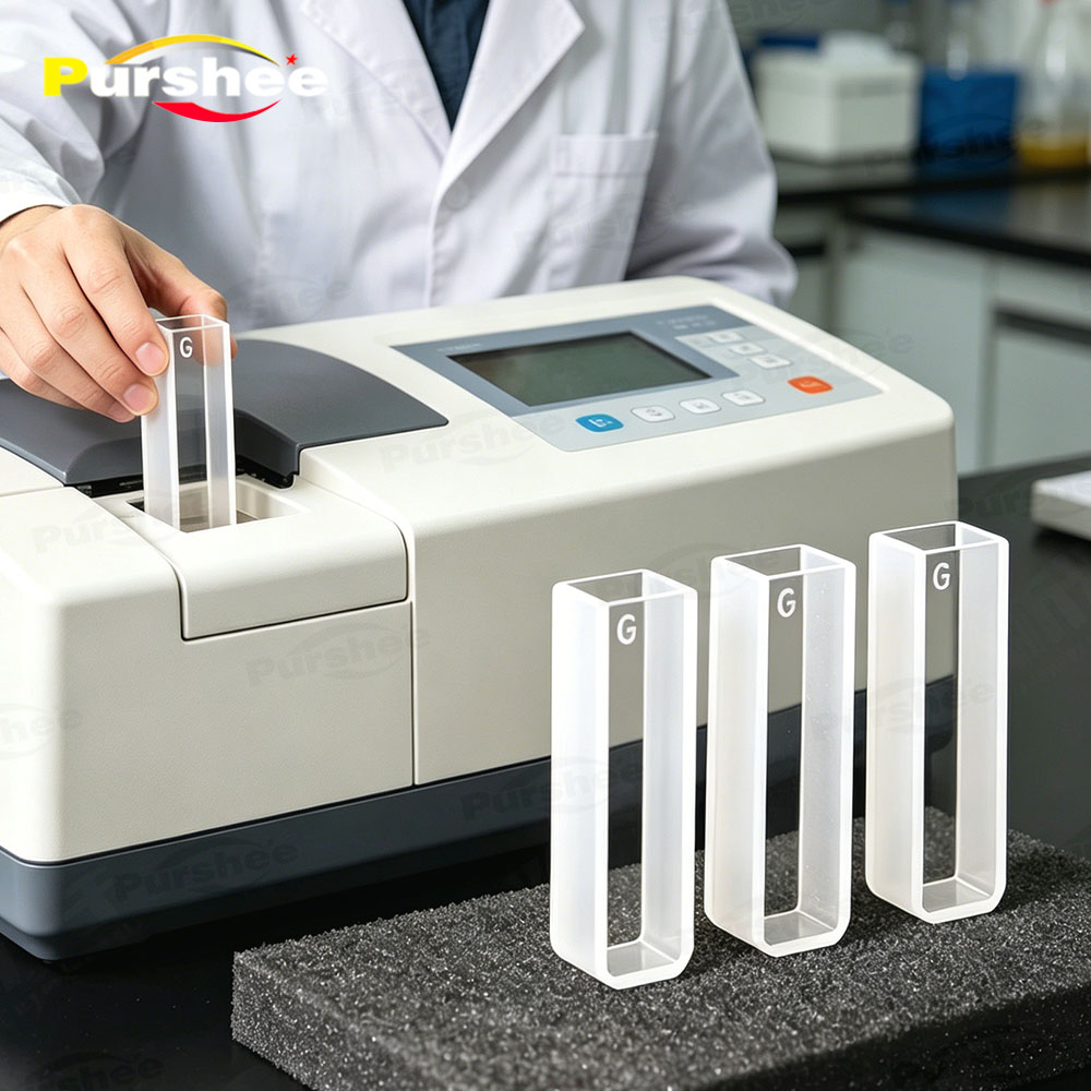 4 PCS Glass Cuvettes Cells 1/2 - Lab Equipment review and price